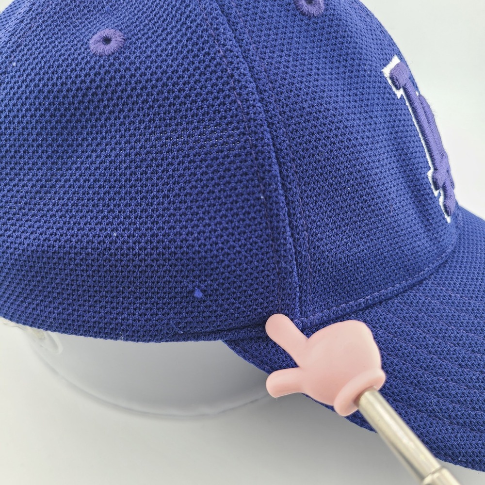 Los Angeles Dodgers New Era 39THIRTY Hat M/L MLB Flex Fit Baseball Blue Retro - Picture 4 of 7